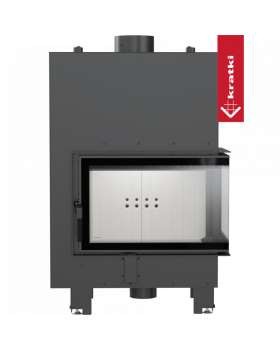 Топка с водяным контуром MBM/PW/10/P/BS/W, Г-образное стекло справа, змеевик-foto2