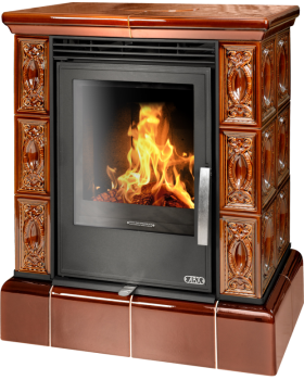 Печь-камин ABX Helvetia KPI кафельная, кафельный цоколь, с ТО 6.9 кВт-foto2