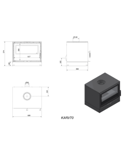 Дровяная печь KARI 70-foto7