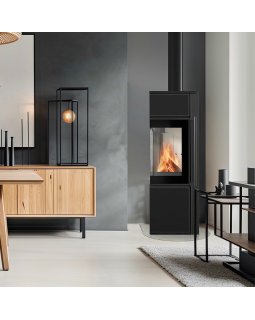 Дровяная печь TORA/S 8 кВт Nero Assoluto-foto8