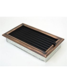 Вентиляционная решетка 17х30 Оскар медь с жалюзи