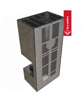 Каминокомплект FLOKI в облицовке FOKOS PIOMBO, угловое стекло справа-foto5