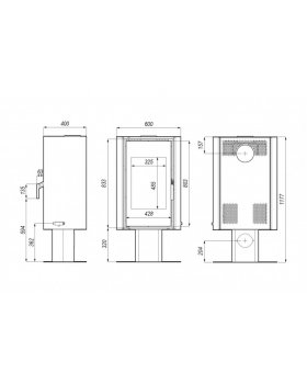 Печь-камин DEFRO HOME SOLUM TOP, 9кВт-foto2