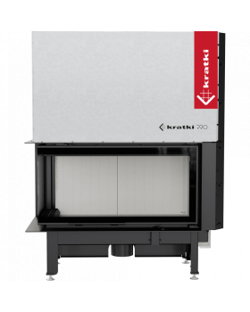 Топка NADIA/14/L/BS/G, Г-образное стекло слева, гильотина-foto2