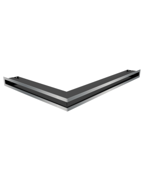 Вентиляционная решетка Люфт угловая правая стальная 60-foto4