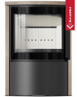 Печь Kratki PRO BJORN GOLD SATIN с верхней плитой-foto2