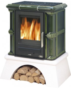 Печь-камин ABX BAVARIA K керамическая, с теплообменником-foto3