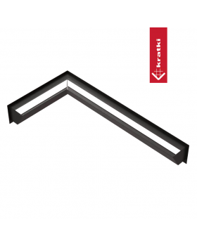 Решётка Kratki Luft 400х800х120 45S угловая левая черная