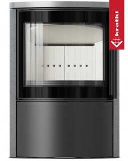 Печь Kratki PRO BJORN GREY SATIN с верхней плитой-foto2