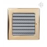 Вентиляционная решетка 17х17 полированная латунь с жалюзи