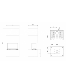 Каминокомплект  Home Easy Box Indian Black с топкой NBC-foto8