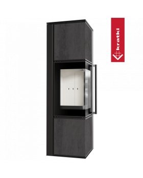 Дровяная стальная печь TORA/M NATURALI PIETRA DI SAVOIA ANTRANCITE BOCCIARDATA-foto2