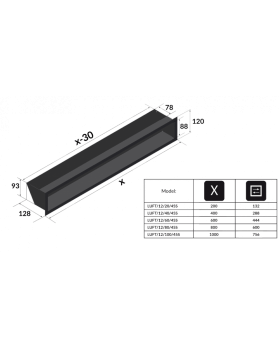 Решётка Kratki Luft 12x60 черная-foto5
