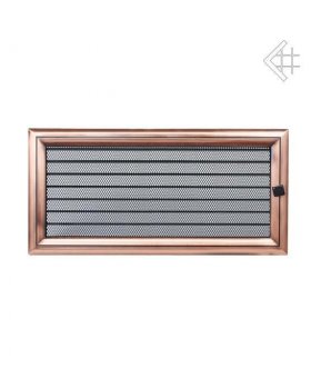 Вентиляционная решетка 17х37 Оскар медь с жалюзи