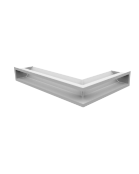 Вентиляционная решетка Люфт угловая/9*40 см левая белая-foto4