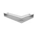 Вентиляционная решетка Люфт угловая/9*40 см левая белая