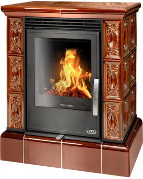 Печь-камин ABX Helvetia KPI, с кафельным цоколем, с допуском воздуха, керамическая Печь-камин ABX Helvetia KPI, с кафельным цоколем, с допуском воздуха, керамическая