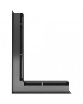 Вентиляционная решетка Люфт угловая левая черная 60-foto3