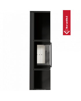 Дровяная стальная печь TORA/L 8 кВт черная-foto6