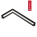 Решётка Kratki Luft 560х560х120 45S угловая черная Решётка Kratki Luft 560х560х120 45S угловая черная