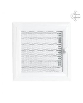 Вентиляционная решетка 17х17 Оскар белая с жалюзи