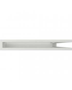 Вентиляционная решетка Люфт угловая/6*40см правая белая-foto2