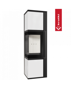 Дровяная стальная печь TORA/M 8 кВт белая-foto6