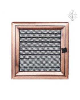 Вентиляционная решетка 22х22 Оскар медь с жалюзи