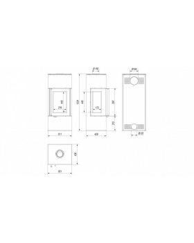 Печь-камин Kratki THOR 8 VIEW-foto2