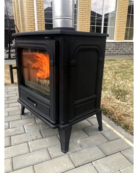 Печь-камин Dog 10кВт, дымоход d-150мм-foto4