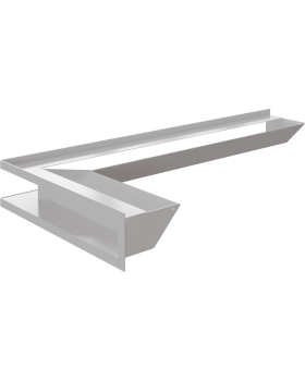 Люфт угловая 9/40/80 см левая белая-foto4