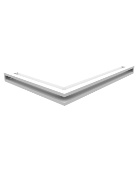 Вентиляционная решетка Люфт угловая правая белая 60-foto4