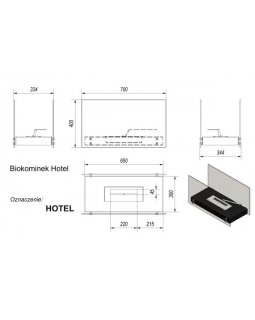 Биокамин Kratki HOTEL, TUV (Hotel черный)-foto2