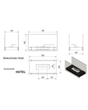 Биокамин Kratki HOTEL, TUV (Hotel черный)-foto2
