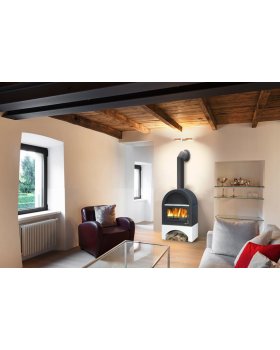 Печь-камин ABX Grunt, с теплообменником-foto3