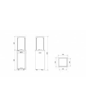 Нагреватель газовый PATIO/LIGHT, сталь с ручным управлением, цвет белый-foto2