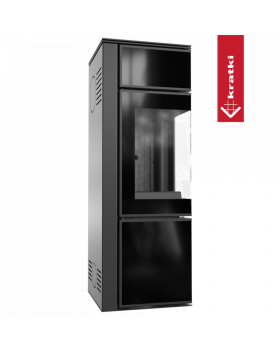 Дровяная стальная печь TORA/S 8 кВт черная-foto3