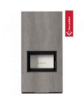 Каминокомплект FLOKI в облицовке NATURALI PIETRA DI SAVOIA GRIGIA BOCCIARDATA-foto2