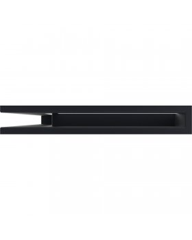 Вентиляционная решетка Люфт угловая/6*40 см левая черная-foto2