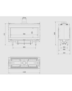 Газовая топка Kratki Pro LEO/100/TUNEL/G31/37MBAR (баллонный газ)-foto9