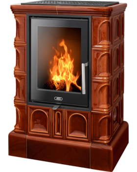 Печь-камин ABX BRITANIA NI, кафельный цоколь - вставка York NI
