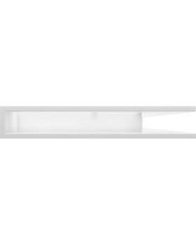 Вентиляционная решетка Люфт угловая правая белая 90-foto2