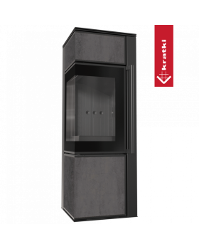 Дровяная стальная печь TORA/S, NATURALI PIETRA DI SAVOIA ANTRANCITE BOCCIARDATA-foto3