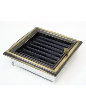 Вентиляционная решетка 17х17 рустик с жалюзи Вентиляционная решетка 17х17 рустик с жалюзи