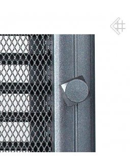 Вентиляционная решетка 17х17 Оскар графитовая с жалюзи-foto3