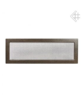 Вентиляционная решетка 17х49 черная/латунь пористая