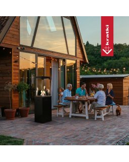 Нагреватель газовый PATIO/LIGHT, сталь с ручным управлением, цвет черный-foto6