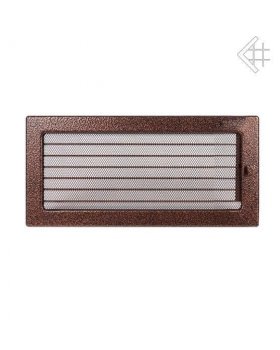 Вентиляционная решетка 17х37 черная/медь пористая с жалюзи