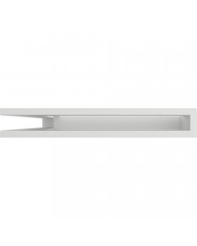 Вентиляционная решетка Люфт угловая/6*40см левая белая-foto2