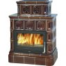 Печь-камин ABX KARELIE керамическая, с кафельным цоколем